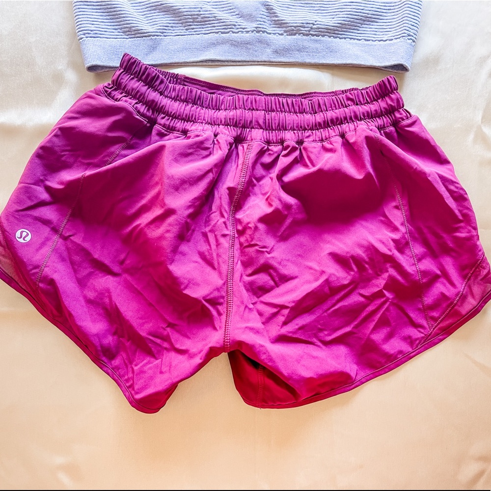 pink lululemon shorts - rare!